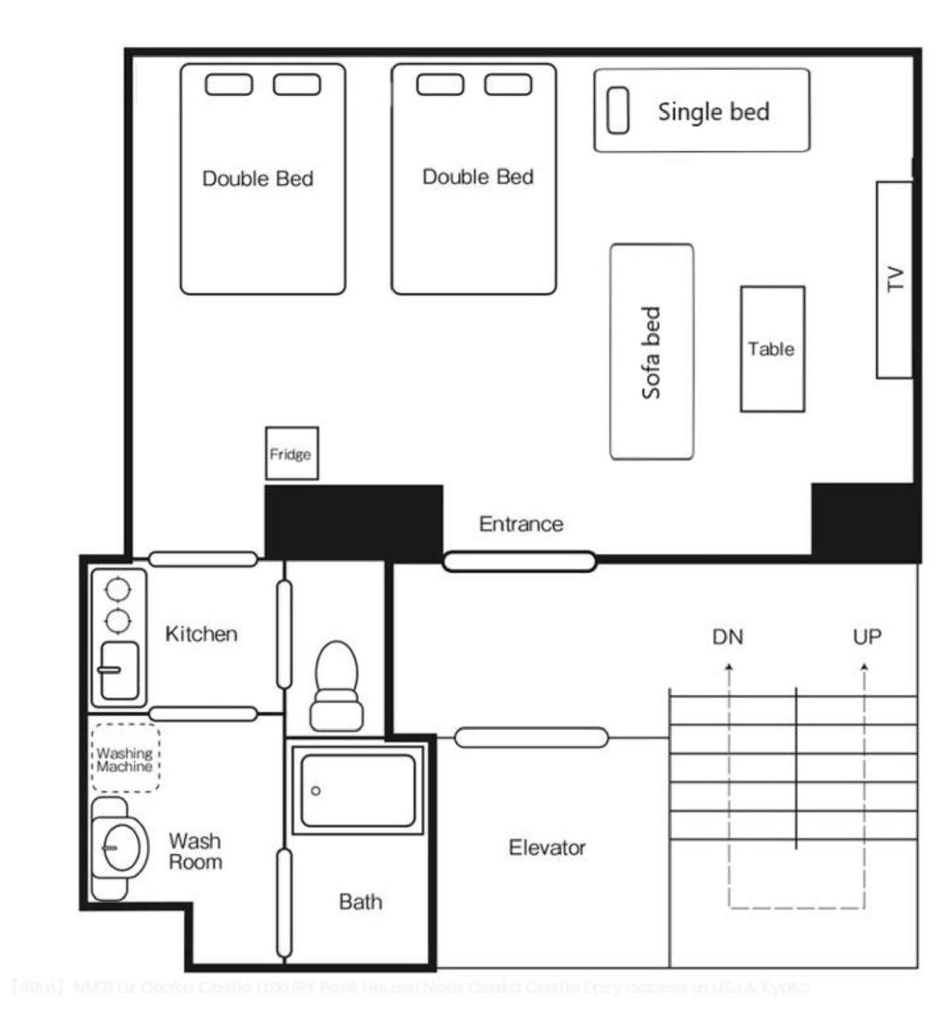 Apartment Nm71 Liz Castle Osaka